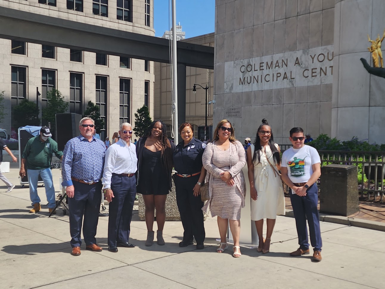 City Of Detroit And Motor City Pride Honors Lgbtq Pride Month With Flag Raising In Spirit Plaza